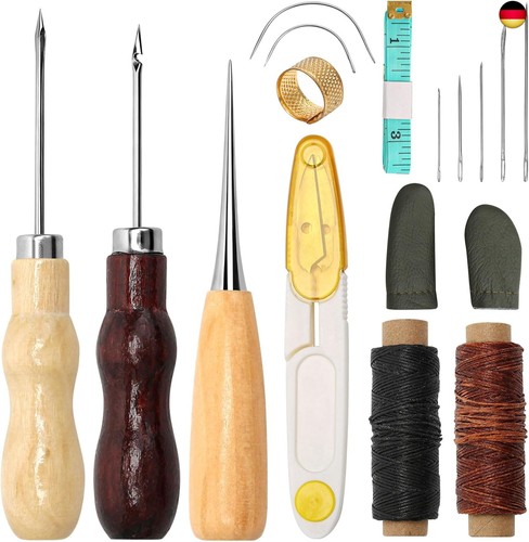 Stück leder werkzeug set - 17,