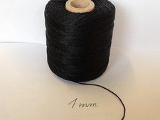 10m schwarzes gewachstes